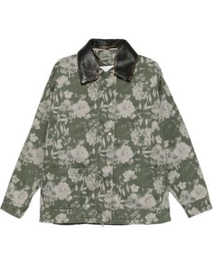 Halfboy Floral Parka - Green