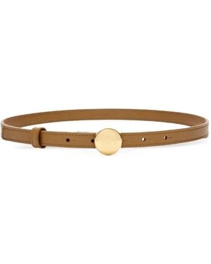 Loewe Pebble Leather Belt - White