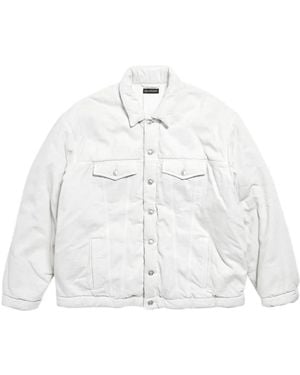 Balenciaga Chaqueta vaquera acolchada - Blanco