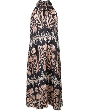 Biyan Floral-Print Maxi Dress - White