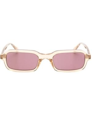 Saint Laurent Sl 908 Rectangle-Frame Sunglasses - Pink