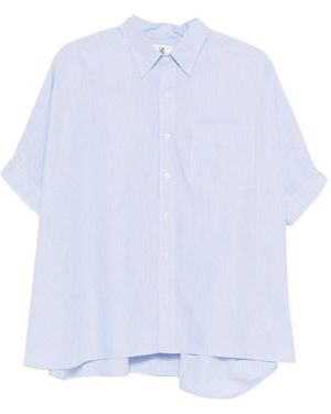 Denimist Emma Striped Short-Sleeve Top - White