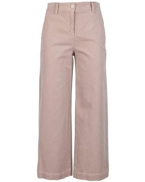 Via Masini 80 Belt-Loop Straight-Leg Trousers - Pink