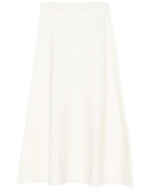 P.A.R.O.S.H. Falda midi acampanada - Blanco