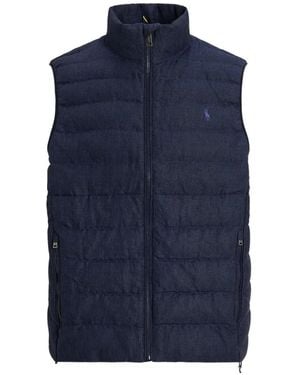 Polo Ralph Lauren Quilted Linen Gilet - Blue