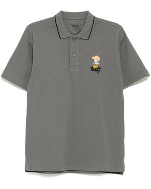 Musium Div. Embroidered Polo Shirt - Grey