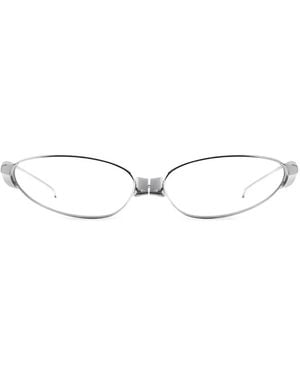 Gentle Monster Fuse 02 Oval-Frame Glasses - White