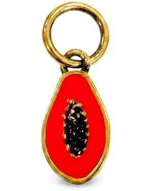 Chloé Papaya-Pendant Bag Charm - Red