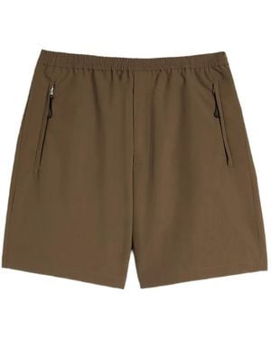 Jil Sander Pantalones Cortos Con Cinturilla Elástica - Marrón