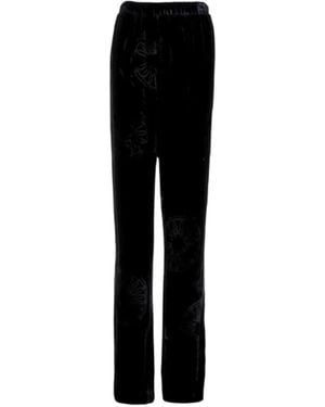 Themis Z Kyma Pattern Trousers - Black