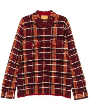 Guest In Residence Camisa a cuadros - Rojo
