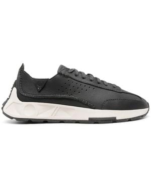 Clarks Craft Speed Leather Trainers - Black