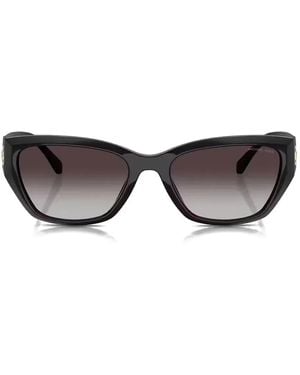 Michael Kors Logo-Plaque Cat-Eye Sunglasses - Black