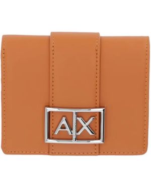 ARMANI EXCHANGE Logo-Detail Wallet - Brown
