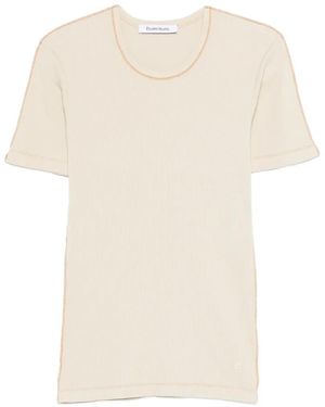 Etudes Studio Rib Trim T-Shirt - White