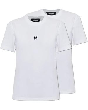 DSquared² Just Right Fit T-Shirt Twin-Pack - White