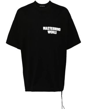 MASTERMIND WORLD Spray-Paint Effect T-Shirt - Black