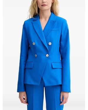 Morgan Double-Breasted Blazer - Blue