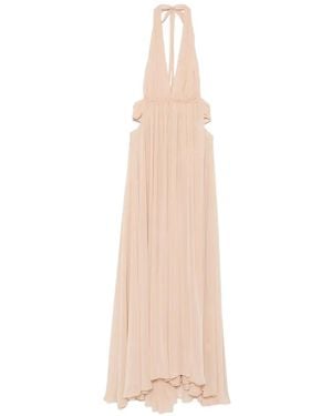 Arcina Ori Florence Halterneck Maxi Dress - White