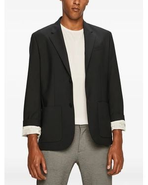 Lacoste Blazer Met Knoopsluiting - Zwart