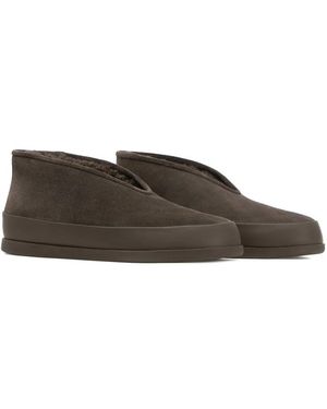 12 STOREEZ Teplo Shearling-Lined Loafers - Brown