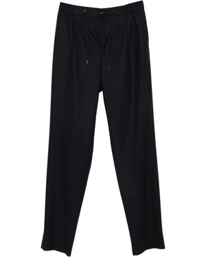 Giorgio Armani Relaxed Fit Cashmere Pants - Schwarz