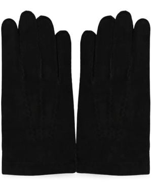 Moorer Suede-Finish Gloves - Black