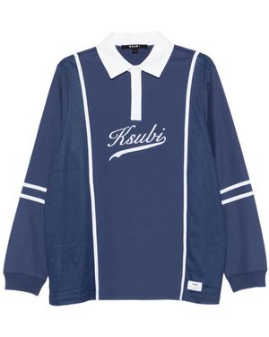 Ksubi Playoff Ls Long-Sleeve Polo Shirt - Blue