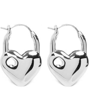 Kate Spade Heart And Spade Earrings - White