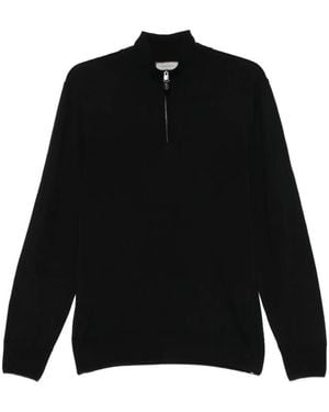 Canali Pullover Mit Stehkragen - Schwarz