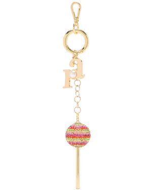 Rosantica Llavero Con Charm - Blanco