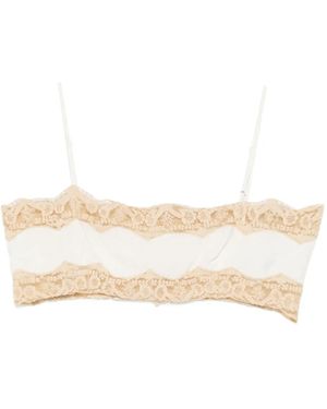 Bode Trousseau Lace Bra - Natural