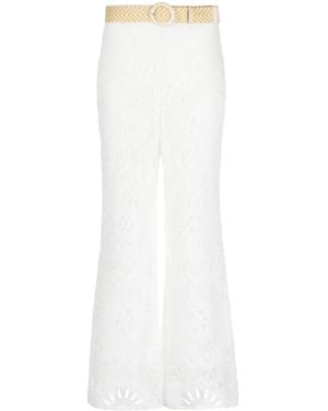 Zimmermann Chintz Doily Lace Pants - White