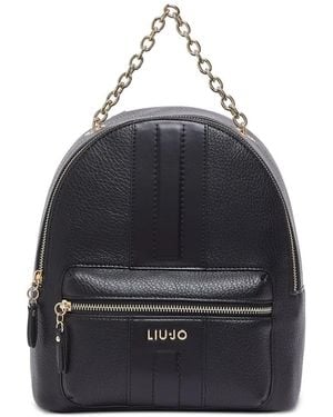 Liu Jo Chain-Detail Backpack - Blue