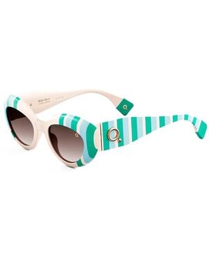 Etnia Barcelona Ibiza 13 Striped Sunglasses - Green