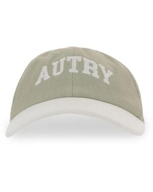Autry Logo-Lettering Baseball Cap Hat - Grey