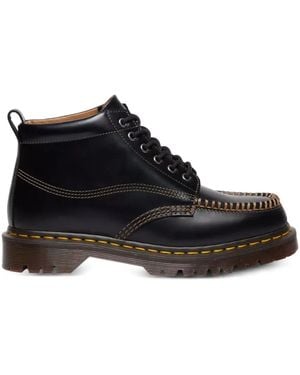 Dr. Martens Lowell Chukka Moc Toe Leather Ankle Boots - Black