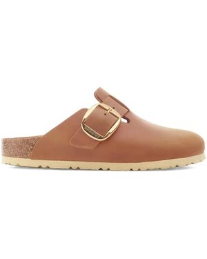 Birkenstock バックル クロッグサンダル - ブラウン