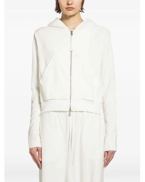 Thom Krom Terry Zip-Up Hoodie - White