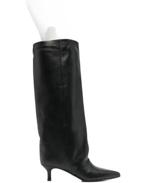 GISEL B Matilda Nappa Leather Boots - Black