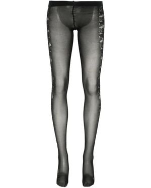 FALKE Medias con paneles de encaje - Gris