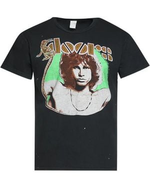 MadeWorn X The Doors Break On Through Graphic-Print Crew-Neck T-Shirt - Black