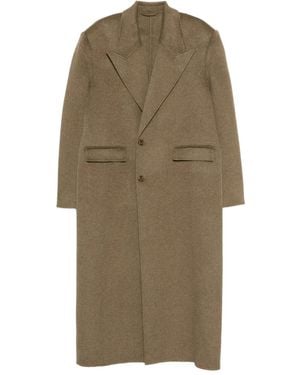 Séfr Tetsu Pocket Single-Breasted Coat - Natural