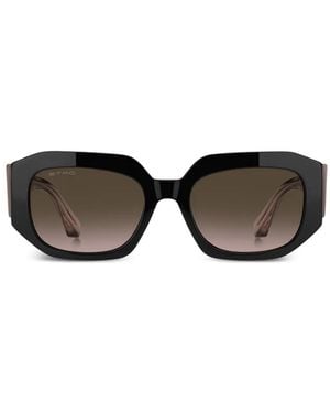 Etro Rectangle-Frame Sunglasses - Black