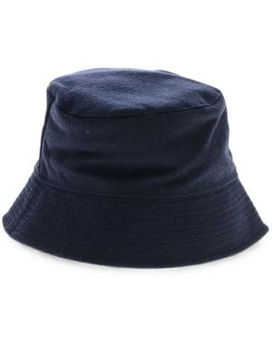 Woolrich Logo-Embroidered Bucket Hat - Blue