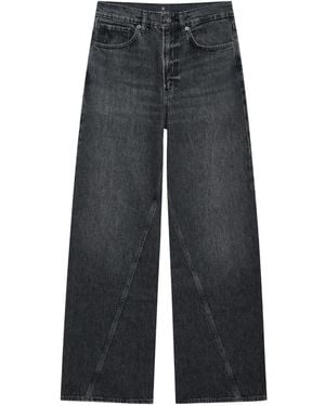 Anine Bing Brie Katoenen Jeans - Grijs