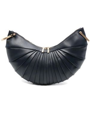 Cult Gaia Ubah Pleated Clutch Bag - Blue