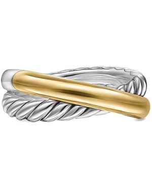 David Yurman Anello Crossover Two Row - Metallizzato