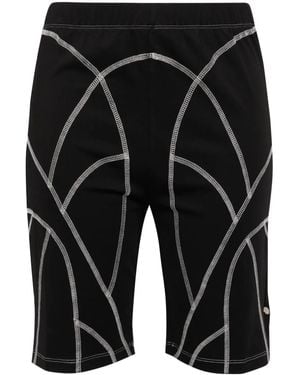 HELIOT EMIL Spadix Exposed-Seam Shorts - Black