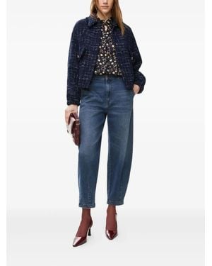 iBlues Cile Tweed Jacket - Blue